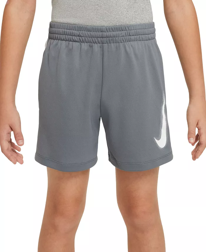 

Шорты для тренировок Big Boys Multi с технологией Dri-FIT и принтом Nike, серый