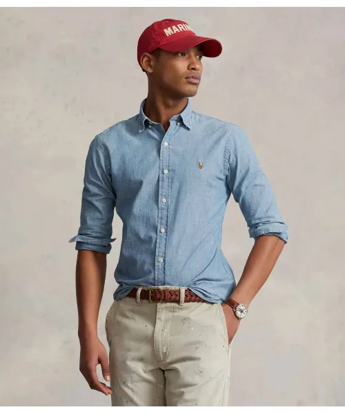 

Рубашка Slim fit Polo Ralph Lauren, синий