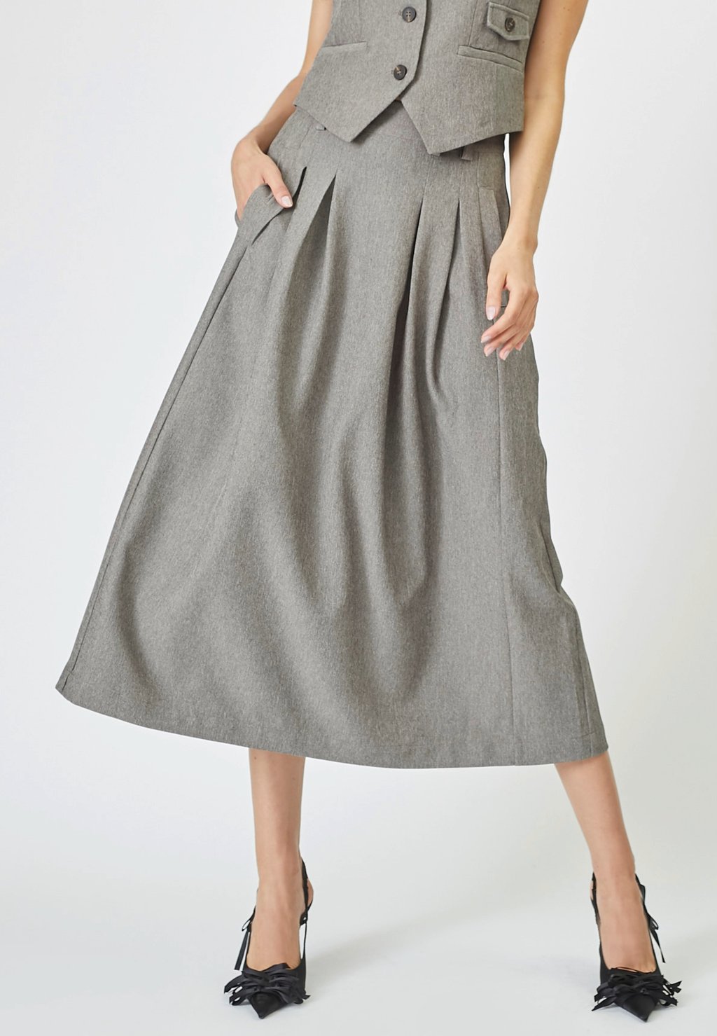

Юбка плиссированная NANACC PLEAT SKIRT - A-line skirt Co'couture, коричневый