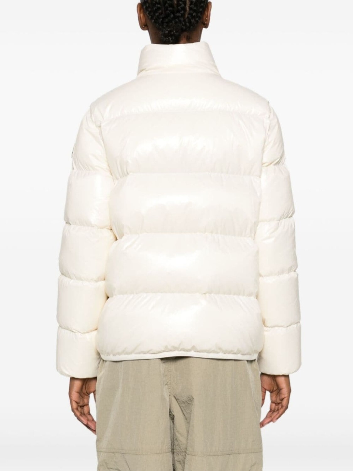 Moncler пуховик Abbadia, белый — фото 4
