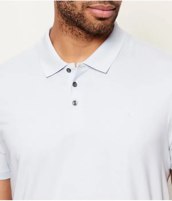 Полюс slim fit Calvin Klein, небесно-голубой — фото 4