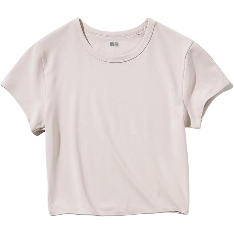 Футболка женская Oatmeal Beige UNIQLO, Oat Beige — фото 2