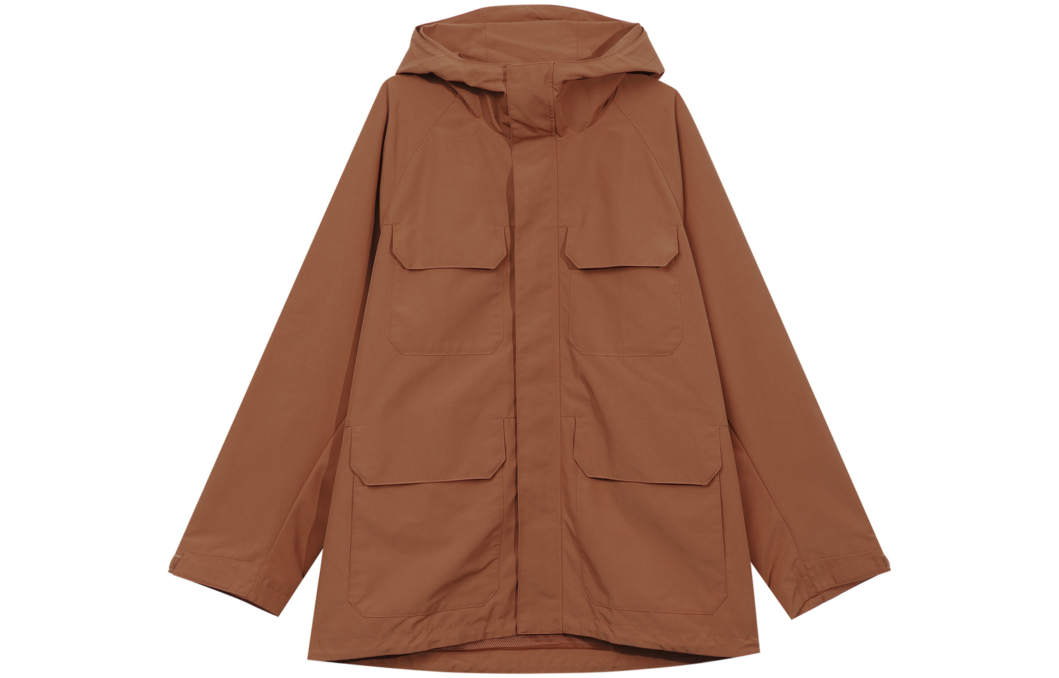 

UNIQLO Водонепроницаемая и ветрозащитная ветровка мужская ярко-оранжевая, Bright Orange