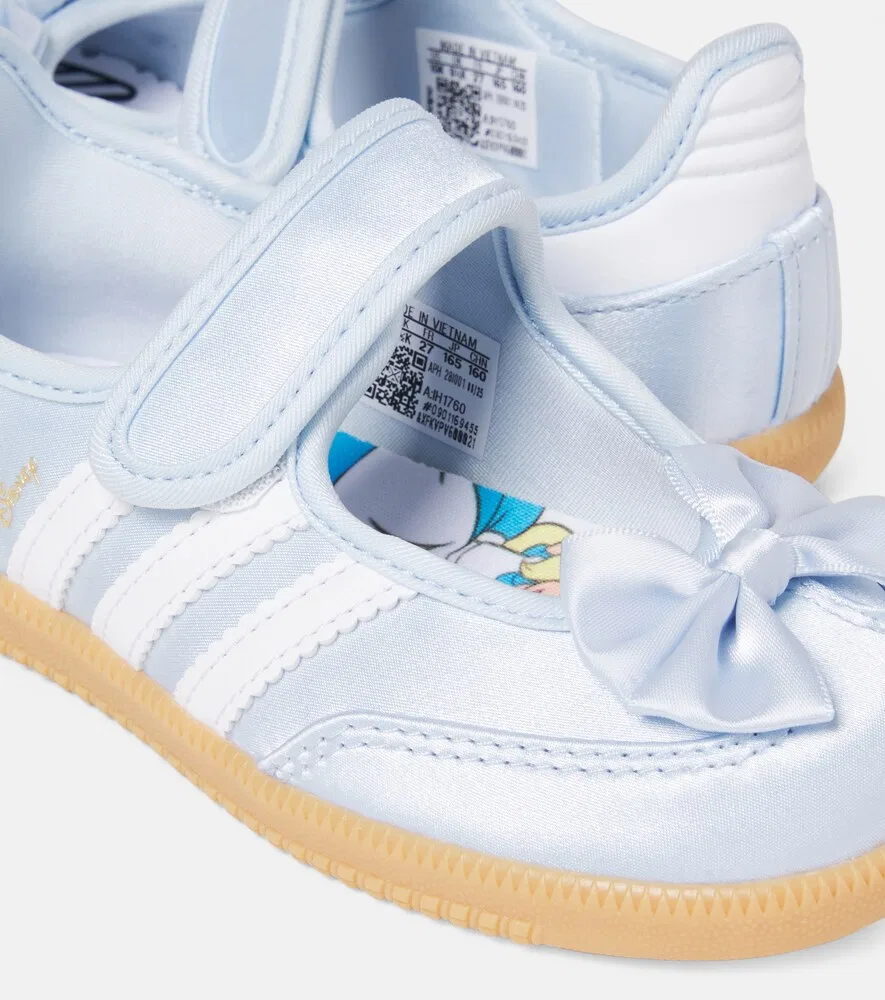 Атласные балетки Мэри Джейн от Disney Samba Adidas Originals Kids, синий — фото 4