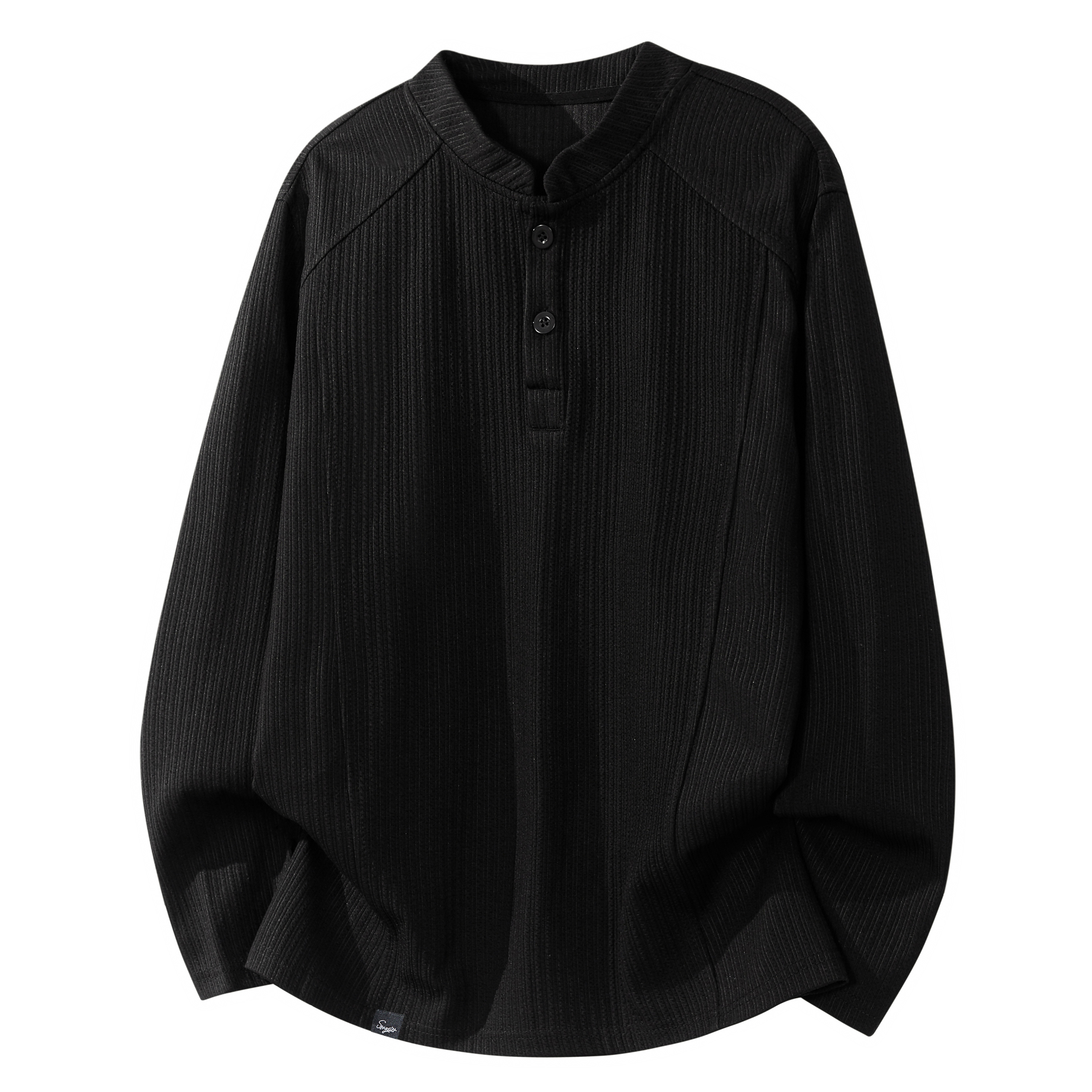 

Футболка Unisex Henry Collar Moderate Straight Fit VanCamel, черный