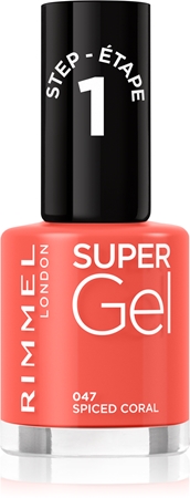 

Гибридный лак для ногтей без использования уф/светодиодной лампы Rimmel Super Gel, 047 Spiced Coral 12 ml