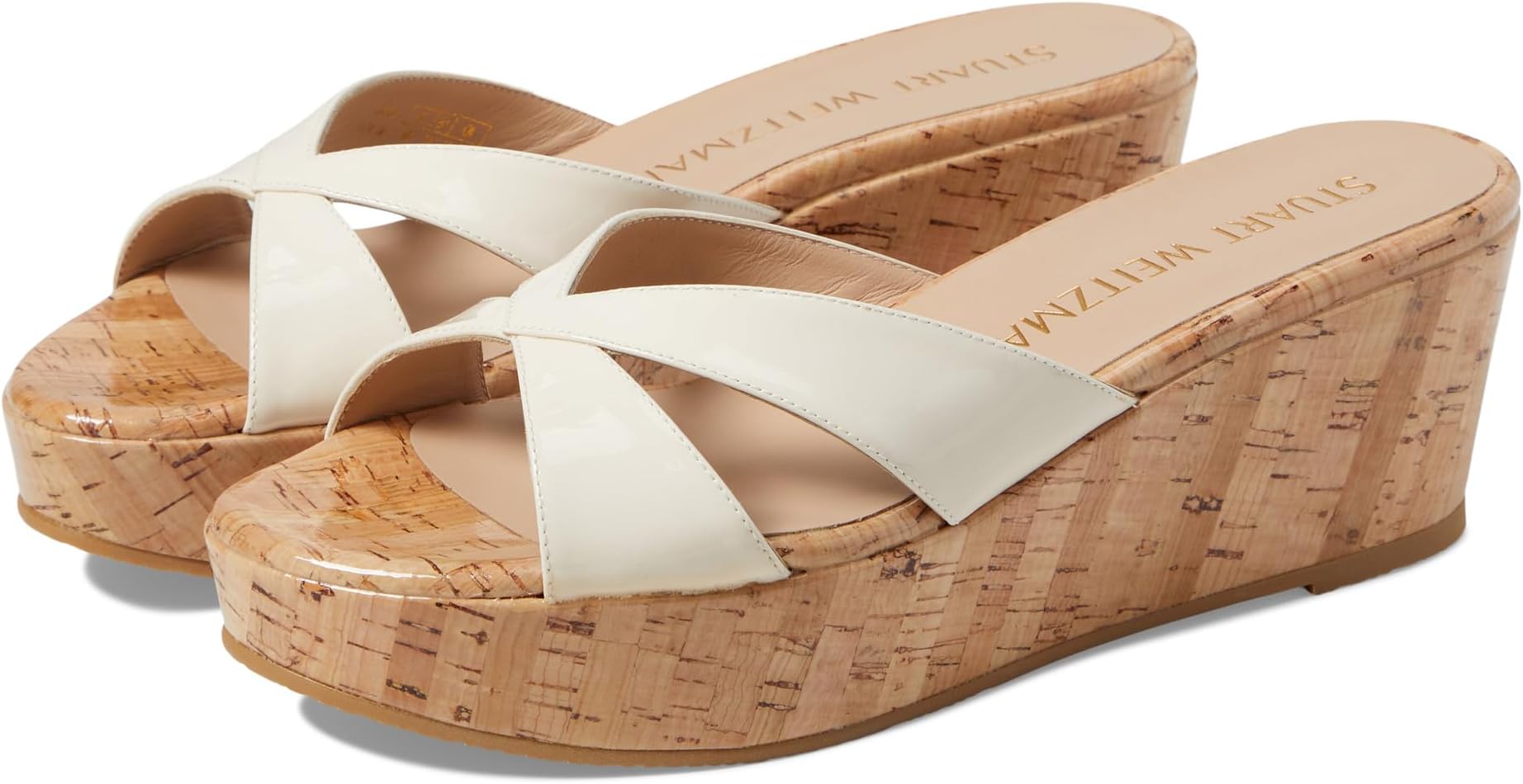 Сандалии Stuart Weitzman Carmen Platform Slide, цвет Seashell