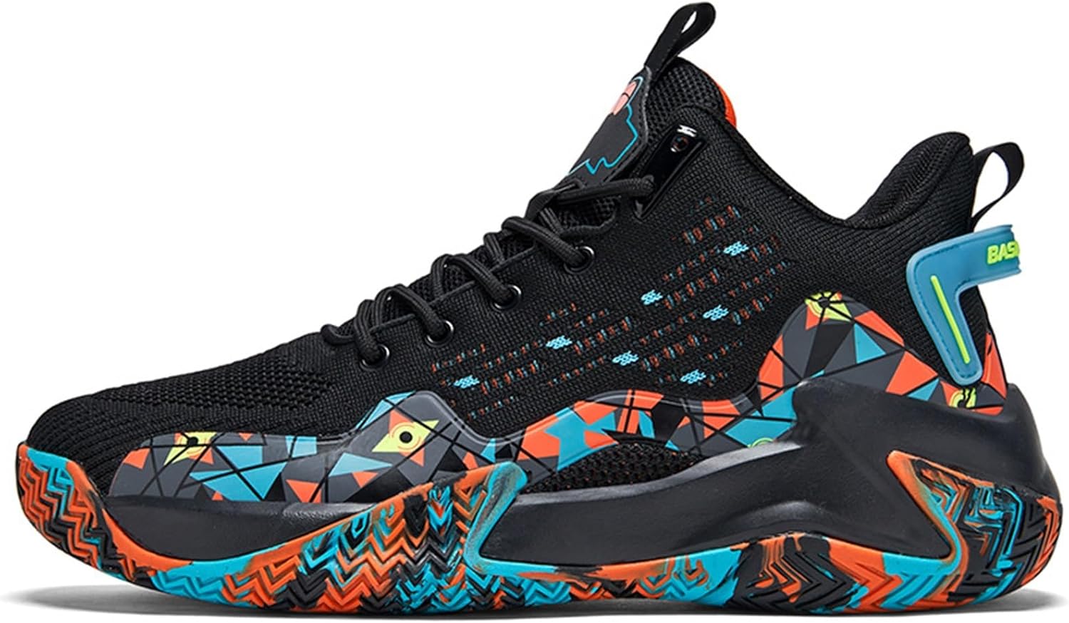 

Мужские баскетбольные кроссовки DHAEY, противоскользящие, дышащие, для улицы, модные граффити, тренировочные кроссовки (Цвет: A, Размер: 8 для женщин / 6,5 для мужчин), 8 Women/6.5 Men A