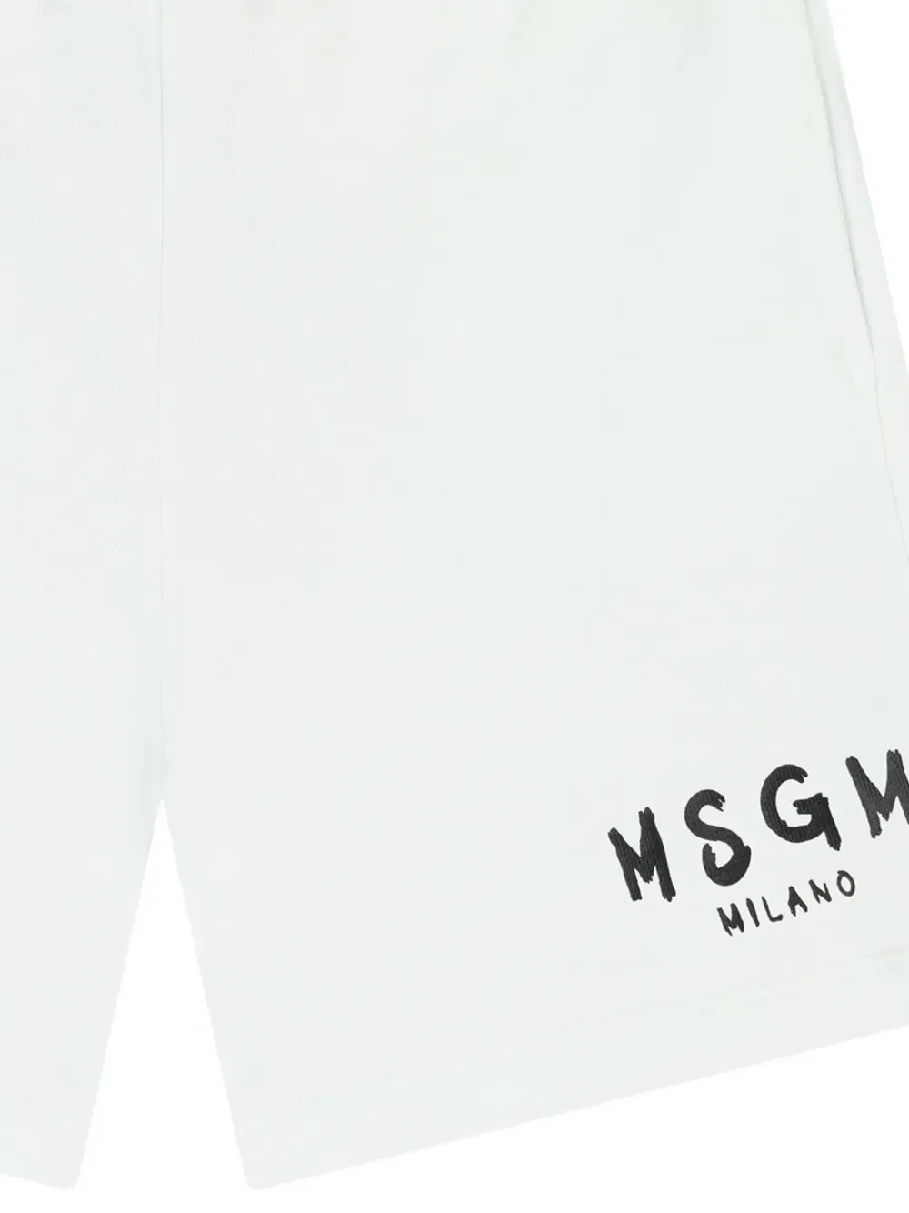 Шорты с карманами на шнуровке Msgm Kids, белый — фото 3