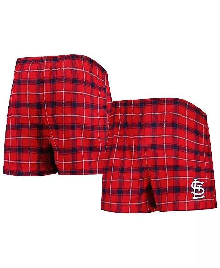 

Мужские фланелевые боксеры St. Louis Cardinals Ledger красного и темно-синего цвета Concepts Sport