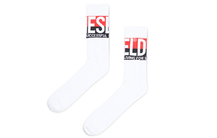 Мужские носки Mid Calf DIESEL, 1 pack (белый) — фото 3