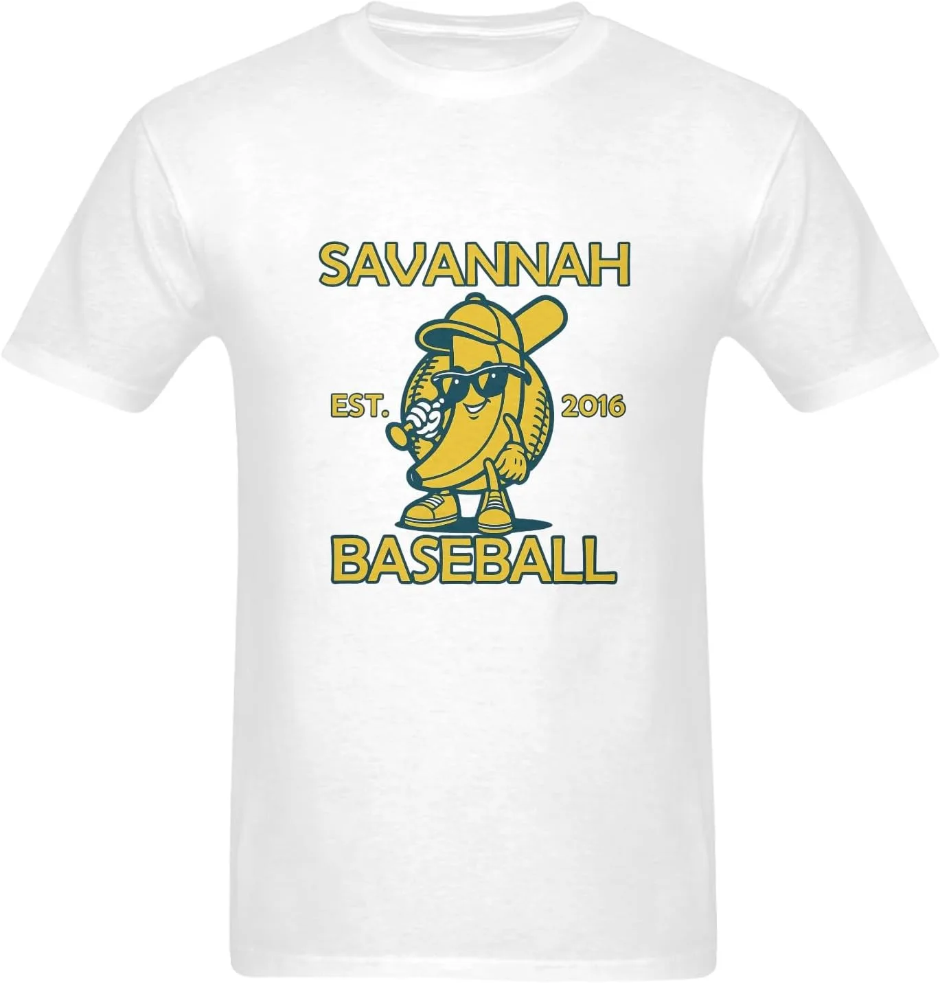 

Винтажная футболка Savannah Baseball, Let's Go Bananas, мужская, мягкий хлопок PURRINI