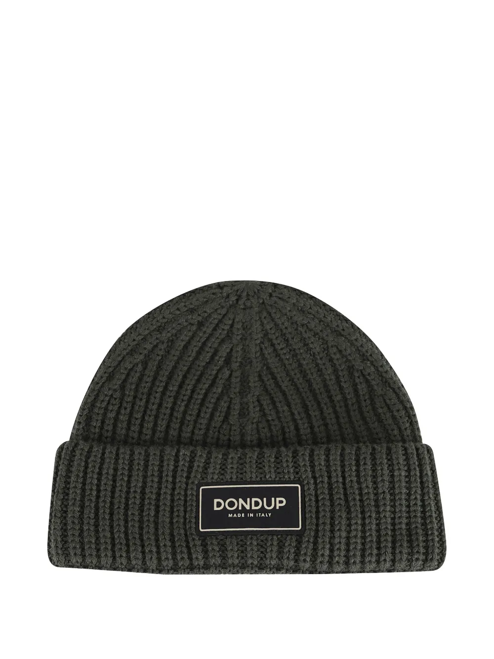 

Шапка-бини с ребристой вставкой Dondup, зеленый