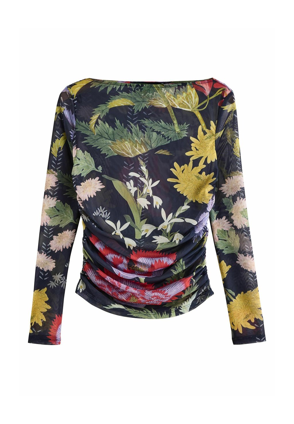 

Блуза RUCHED SIDE LONG SLEEVE Next, синий