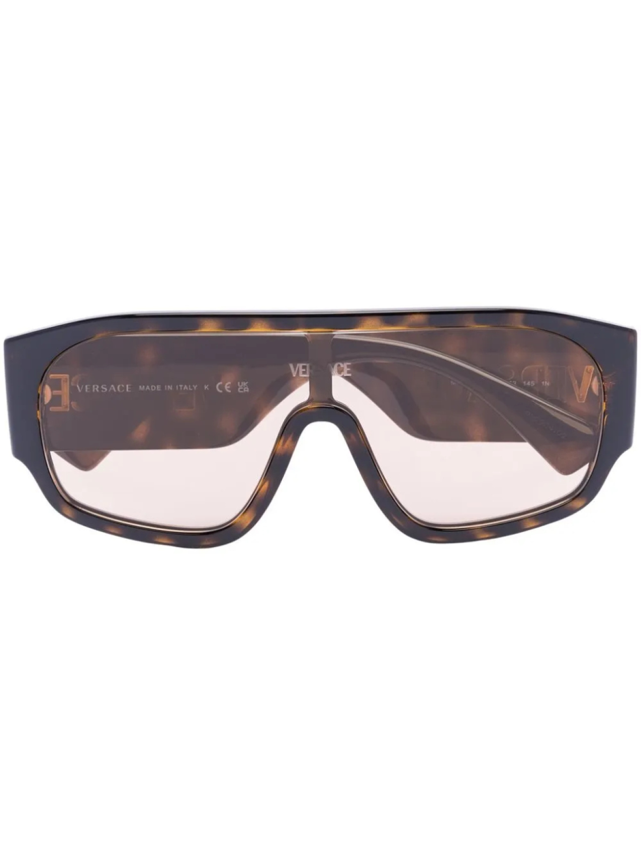 

Versace Eyewear солнцезащитные очки-маска в стиле 90-х, коричневый