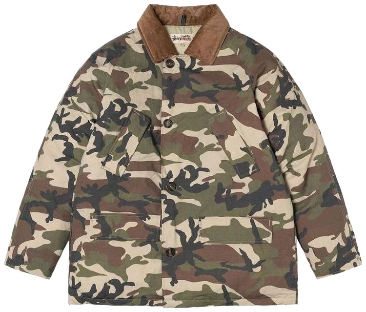 

Куртка Denim Tears x Stussy Tears Ripstop Army Jacket, мультиколор