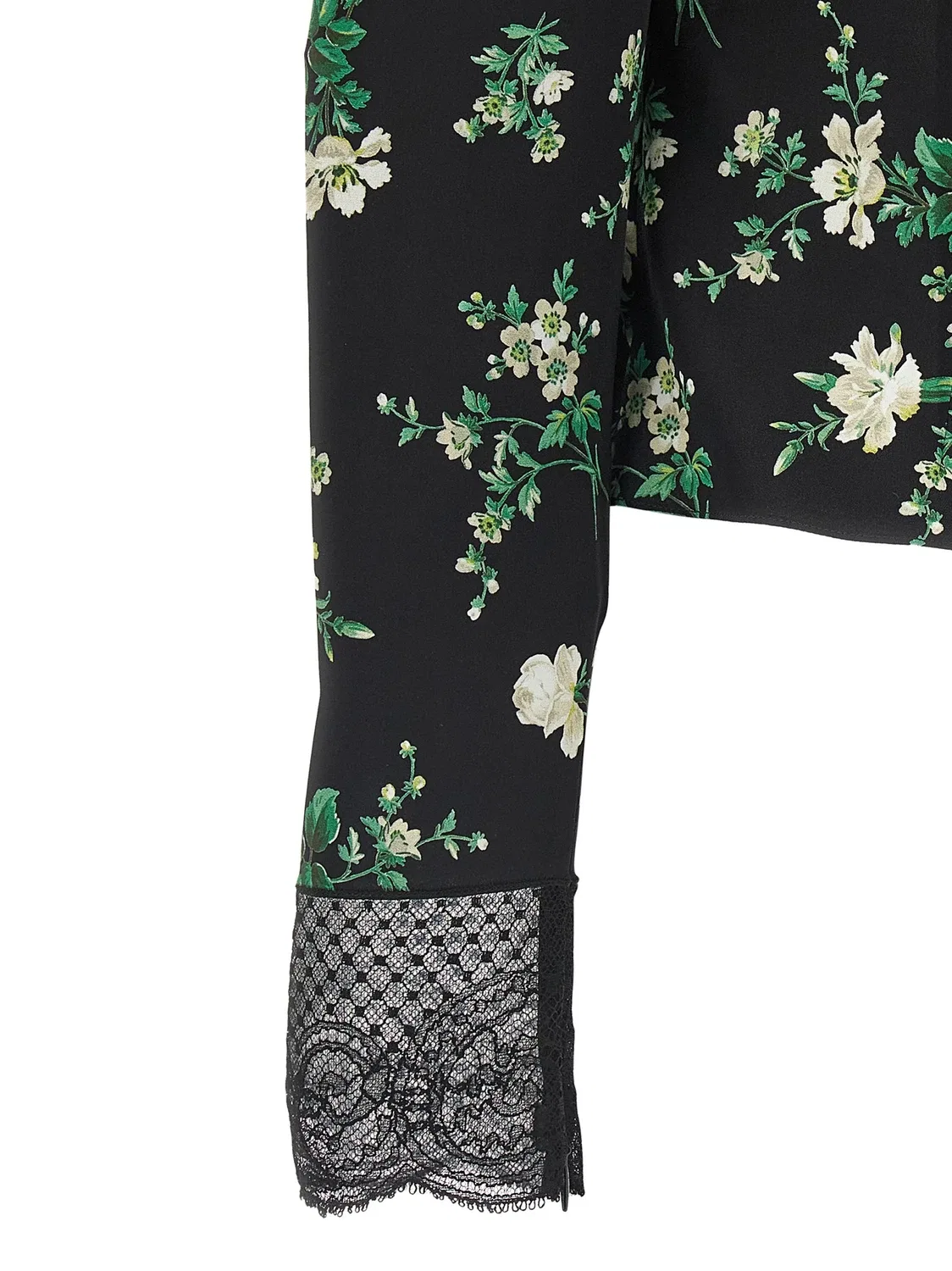 Топ с цветочным принтом DOLCE & GABBANA, черный — фото 4