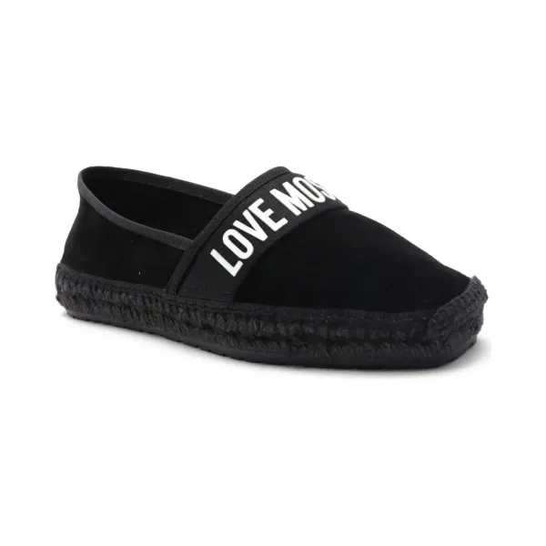 Кожаные эспадрильи Love Moschino, черный