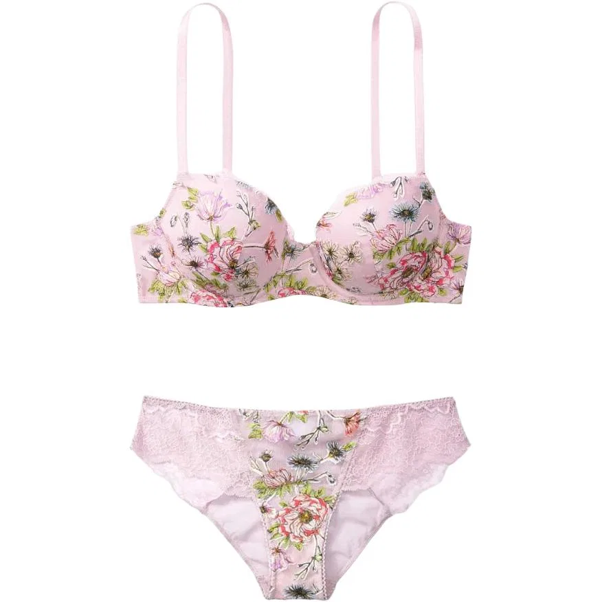 Комплект нижнего белья розовый Victoria's Secret