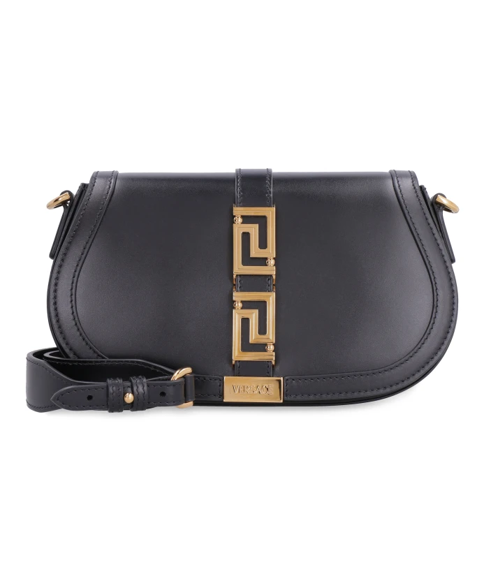 

Сумка через плечо из греческой кожи Versace, черный