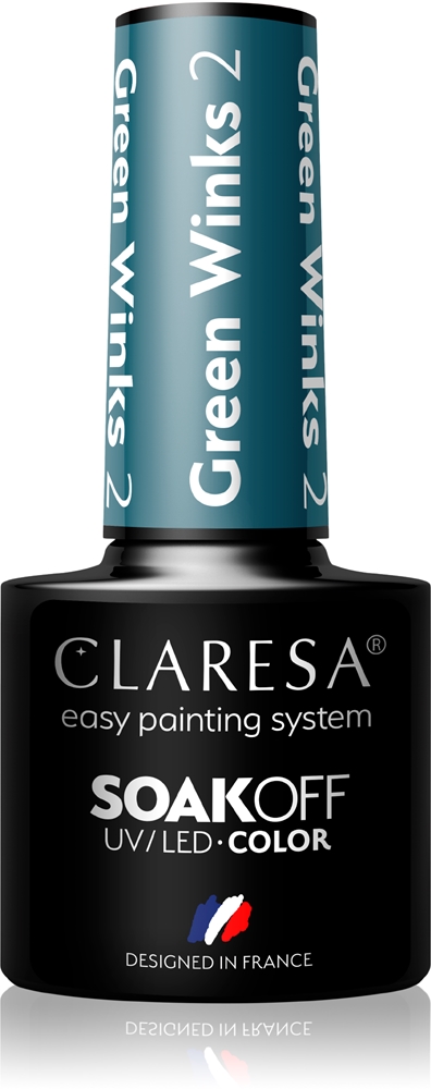 

Гель-Лак для ногтей Soakoff UV/LED, цвет зеленый, подмигивает Claresa, atspalvis 2 5 гр