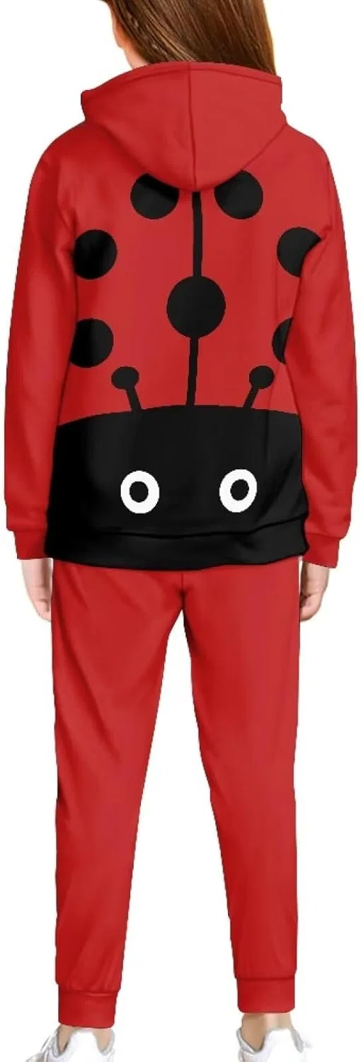 Детский спортивный костюм Pensura, набор из худи и джоггеров, Big-eyed Red Ladybug — фото 2