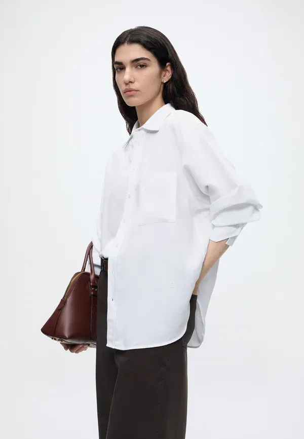 Блуза Boss, Saturday 1 button down, белый — фото 4