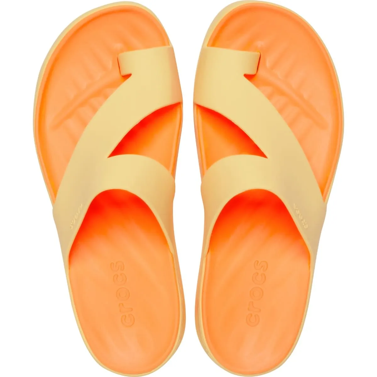 Женские сандалии Getaway с платформой и петлей для пальцев W Crocs, светло-оранжевый — фото 3