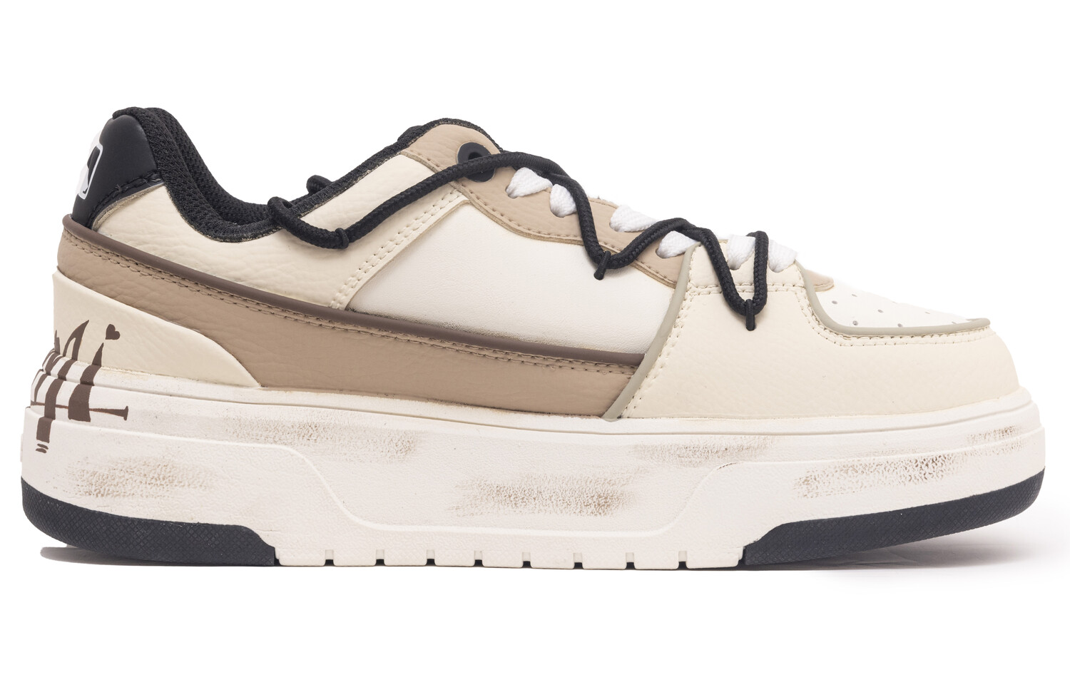 

Кроссовки MLB Chunky Liner Skateboarding Shoes Unisex Low-top Beige, бежевый