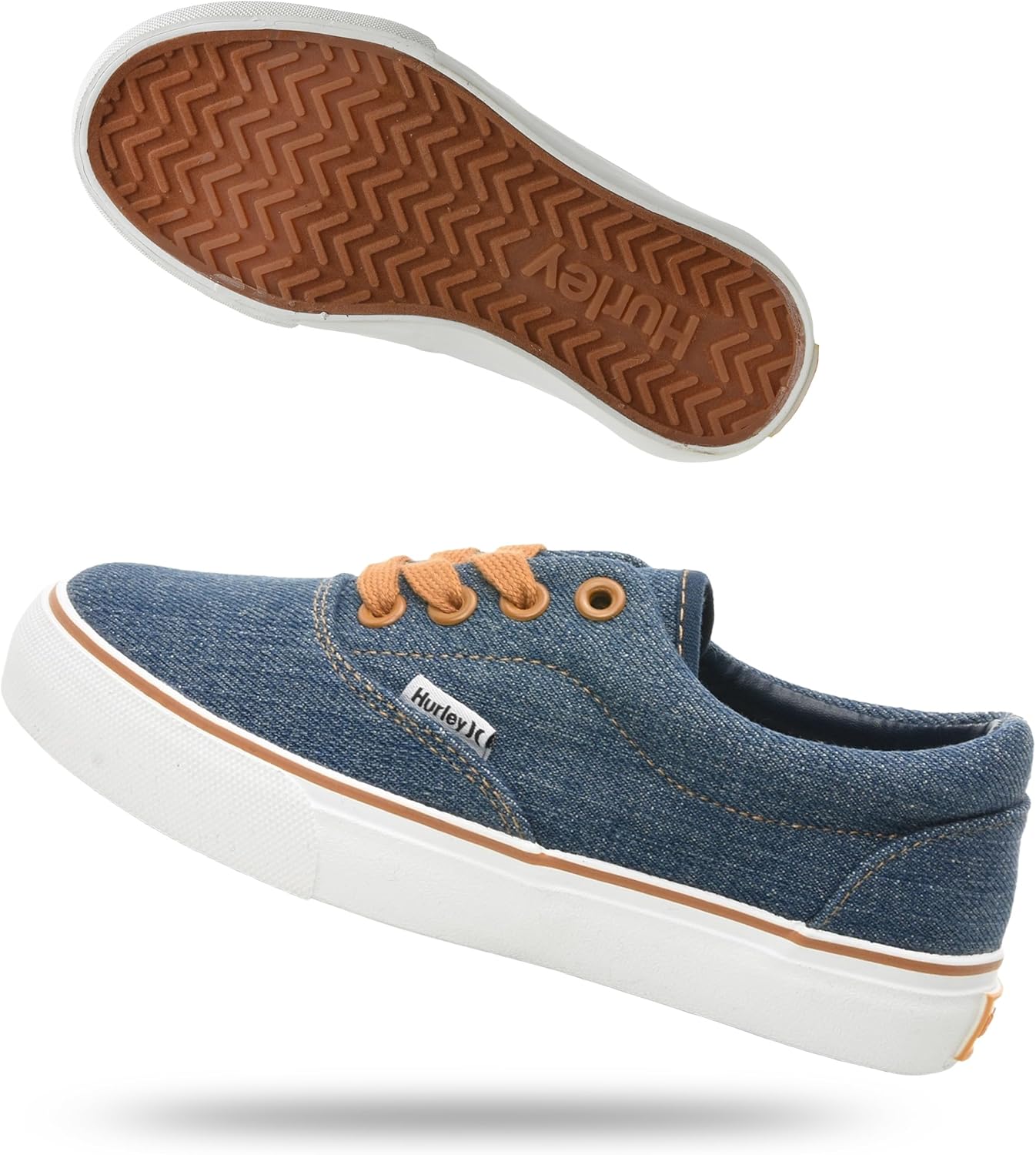 

Детские кеды Hurley Marley на шнуровке - низкие кроссовки для скейтбординга для детей, спортивная обувь для мальчиков и девочек, светло-голубой