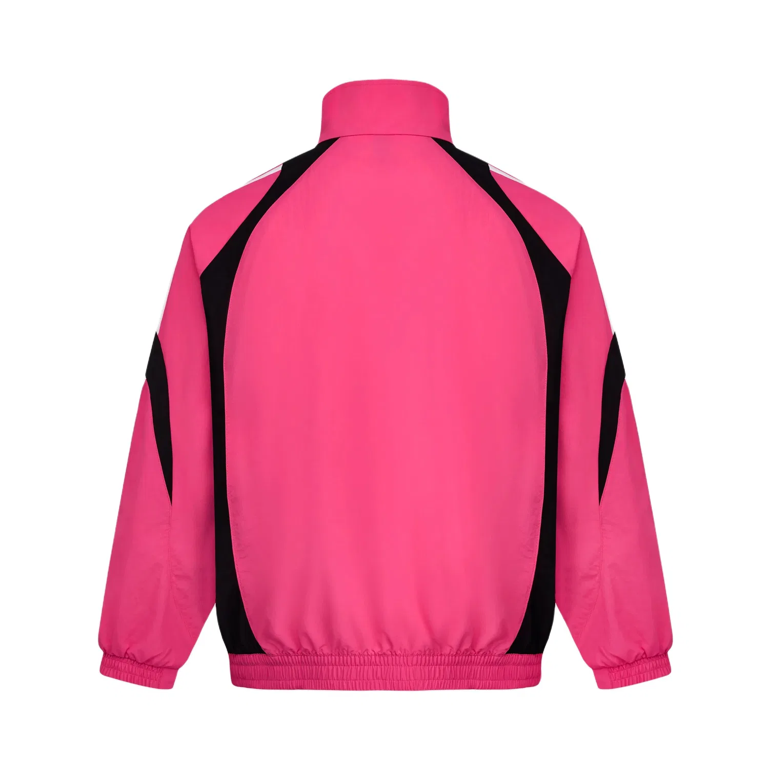 Куртка унисекс ярко-розовая/черная, воротник-стойка, умеренная, Other Adidas, Bright Pink/Black — фото 3