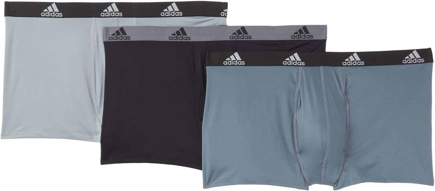 

Набор из 3 трусов-боксеров Big & Tall Performance adidas, цвет Grey/Onix/Black