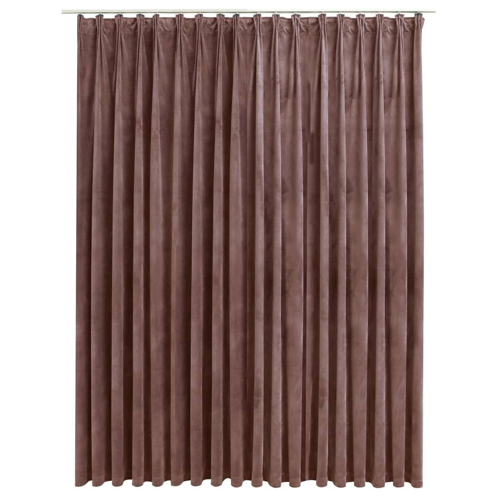 

VidaXL Плотные шторы с крючками Velvet Antique Pink 290 x 245 см