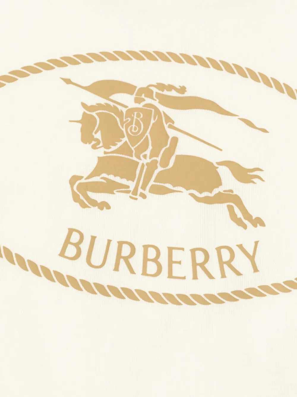 Футболка с логотипом Burberry Kids, нейтральный — фото 4