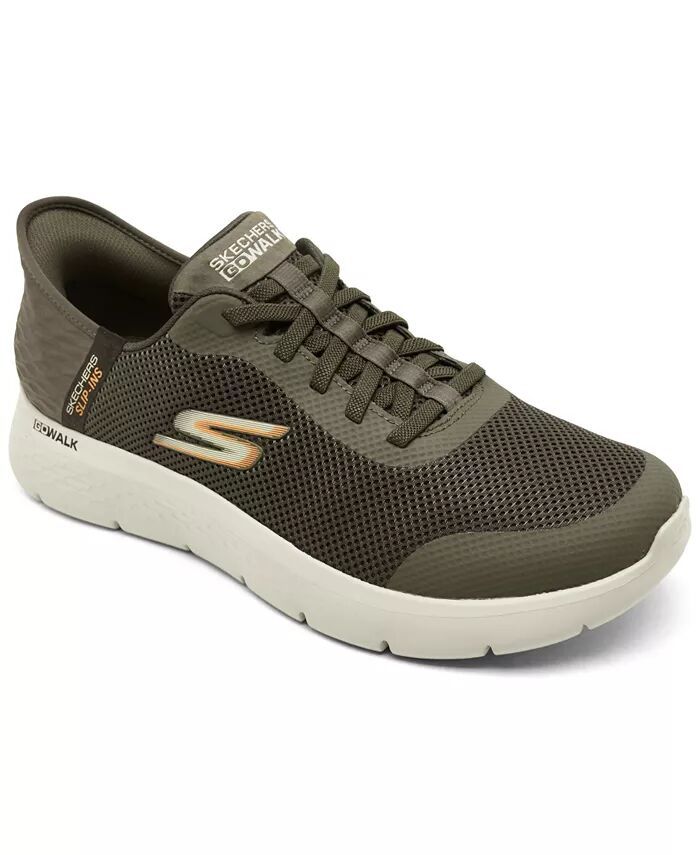 

Мужские кроссовки: GO WALK Flex — повседневные кроссовки Hands Up Wide-Width для ходьбы от Finish Line Skechers, коричневый