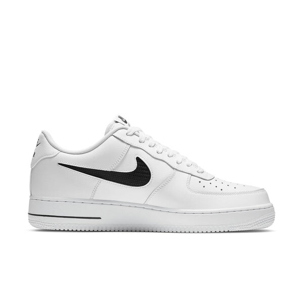 Кроссовки air force 1 '07 lv8 'cut out swoosh - white black' Nike, белый — фото 2