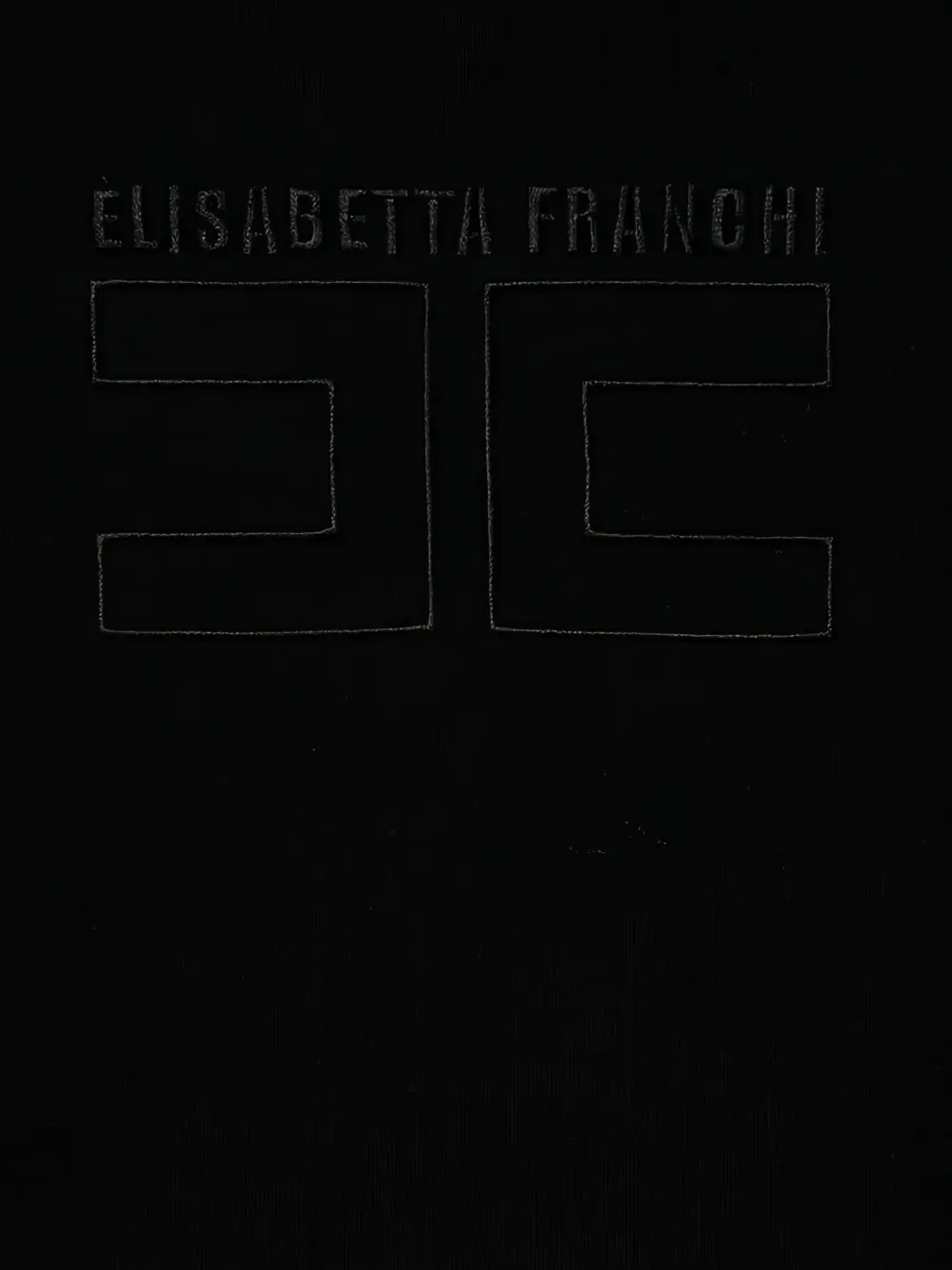 Футболка с логотипом Elisabetta Franchi La Mia Bambina, черный — фото 3