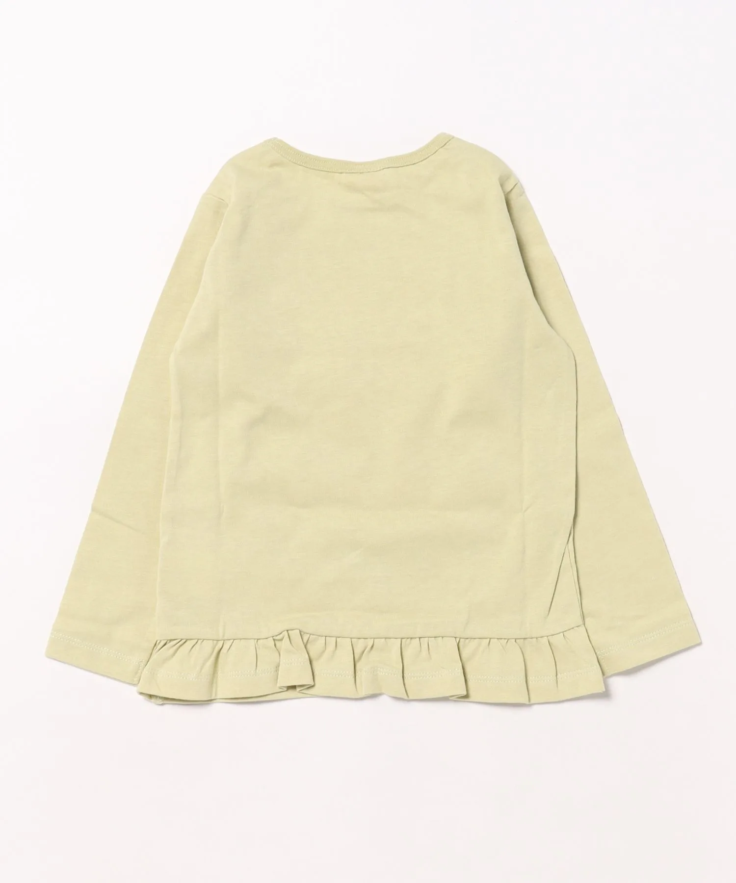 Детская футболка длинная с цветочным принтом la poche biscuit off-white — фото 4