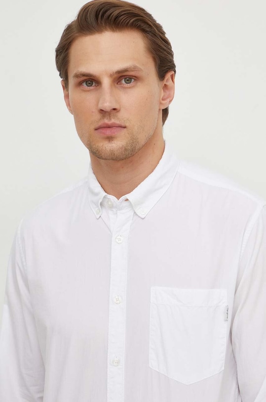 

Хлопковая рубашка Prince Pepe Jeans, белый