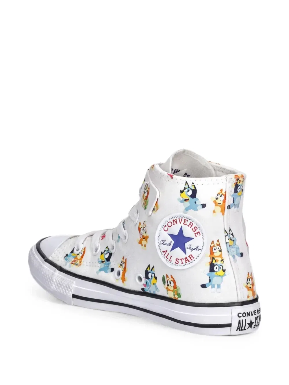 Высокие кроссовки с принтом Converse Kids, белый — фото 3