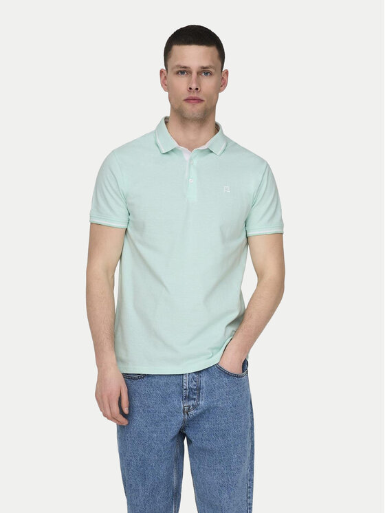 

Рубашка поло стандартный крой Fletcher 22024827 Only & Sons, зеленый