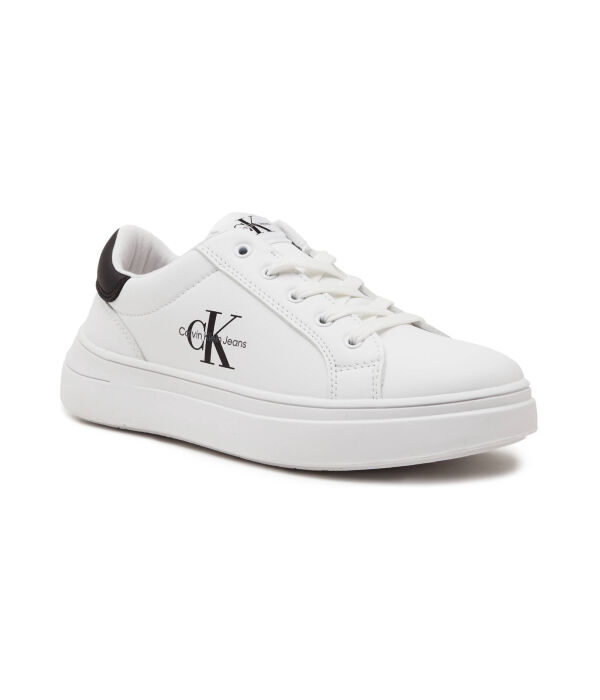 

Кроссовки детские Calvin Klein Jeans комбинированные с логотипом, белый