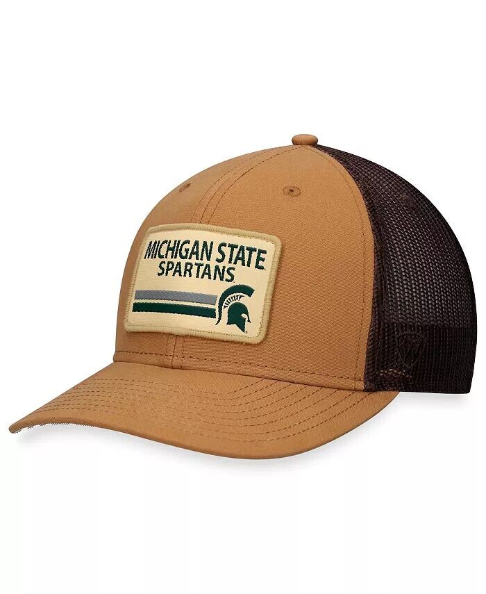 

Мужская регулируемая кепка цвета хаки Michigan State Spartans Strive Trucker Top Of The World, бежевый