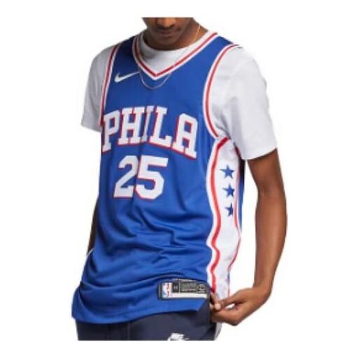 

Футболка x джерси nba philadelphia 76ers Nike, синий
