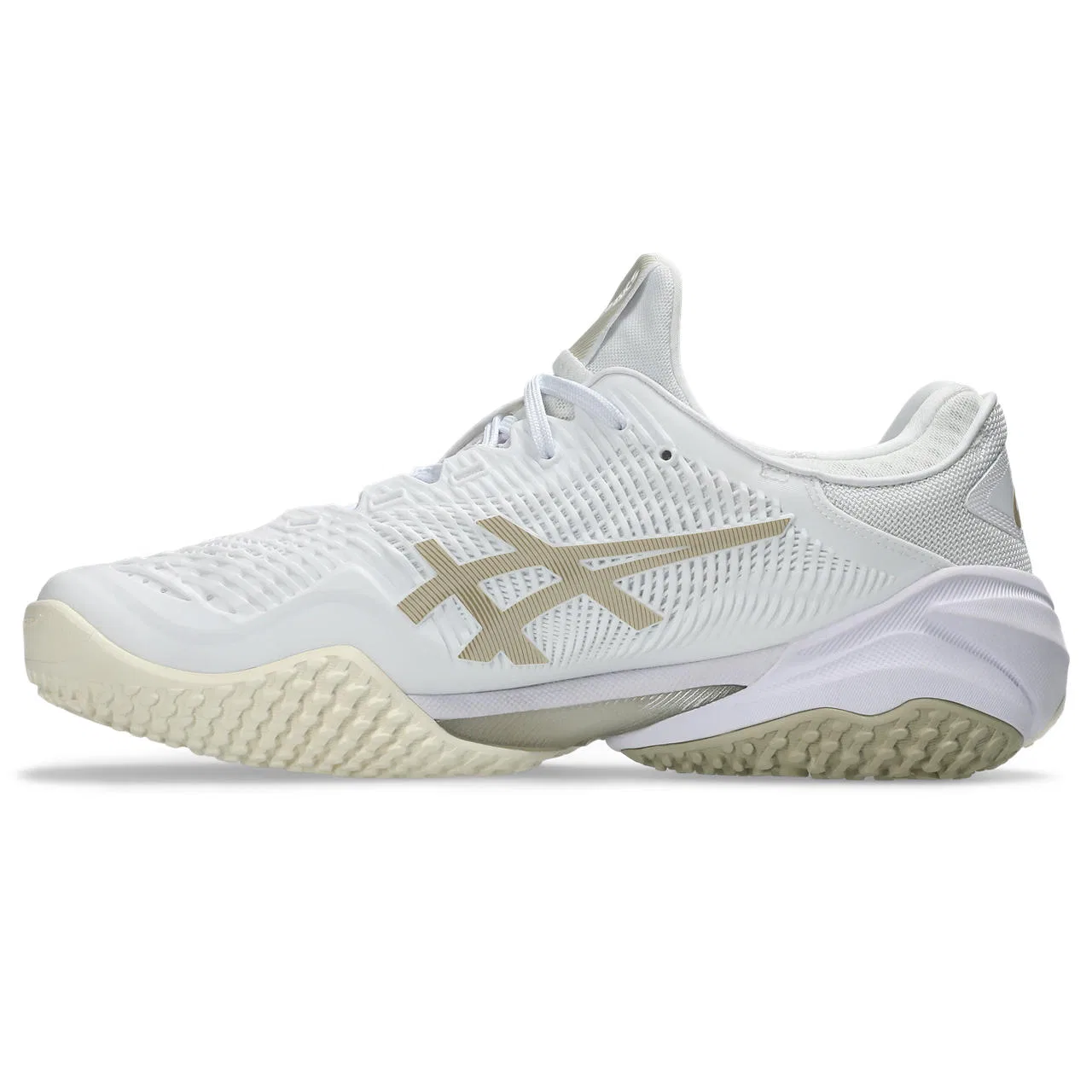 Мужские теннисные кроссовки «Court FF 3 OC» от ASICS, White-Putty (107) — фото 3