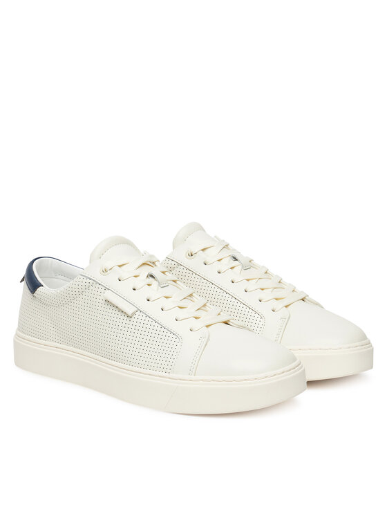Кроссовки Clean Cup Low Laceup Perf Lth HM0HM01870 Calvin Klein, белый — фото 2