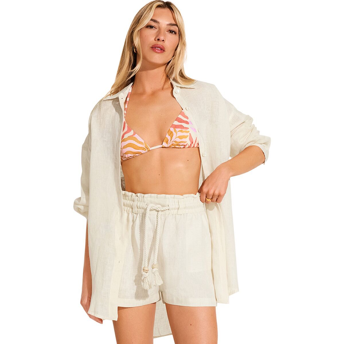 

Рубашка oversize Playa boyfriend Vitamin A, цвет oat
