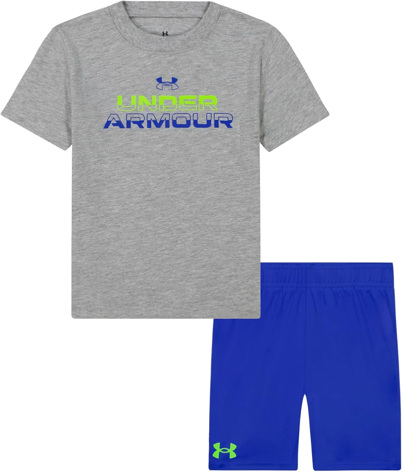 Детский комплект футболка и шорты Under Armour, Mod Gray Word