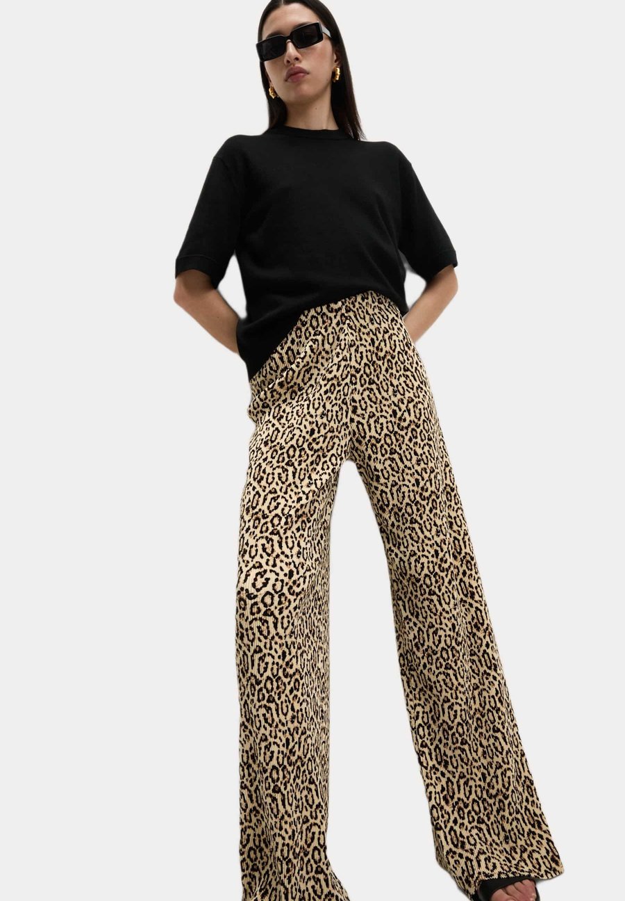 

Брюки Marks & Spencer ANIMAL PLISSE WIDE , Brown Mix/Mottled Brown