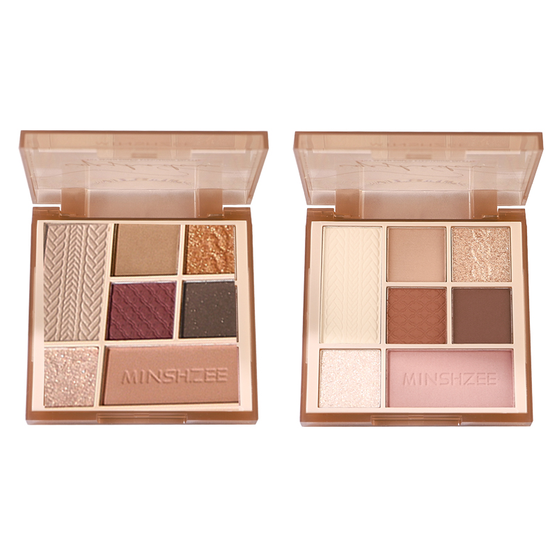 

Палитра теней для век из 7 цветов MINSHZEE, 01# autumn mood tea+02# sunset mountains and seas